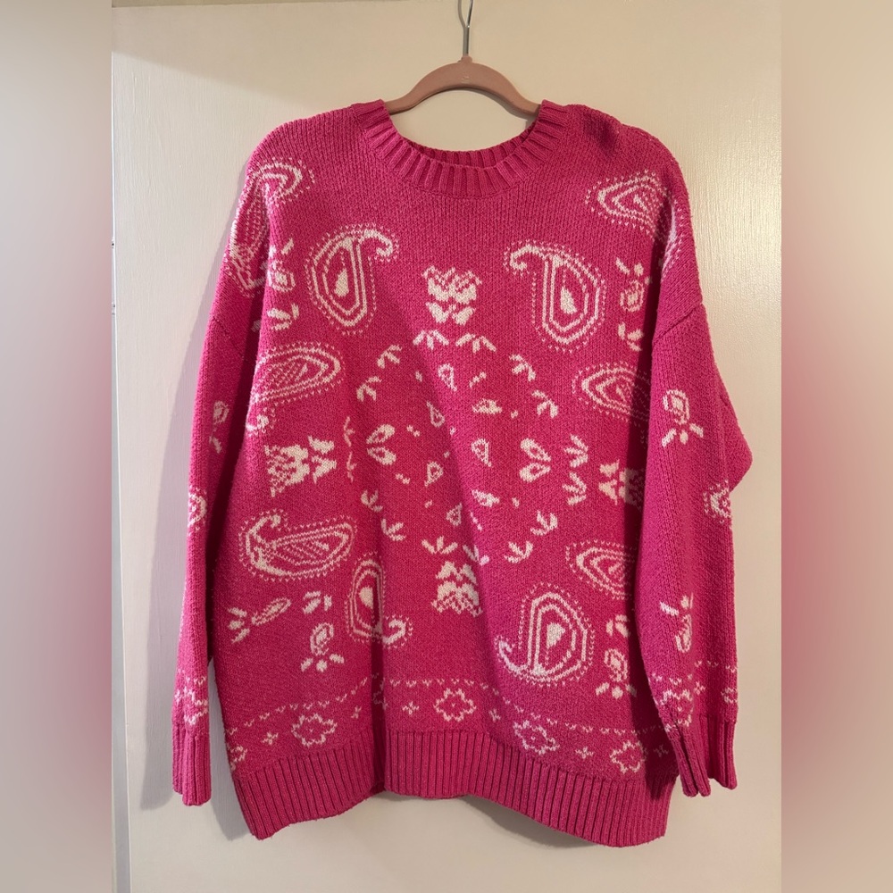 Pink sweater